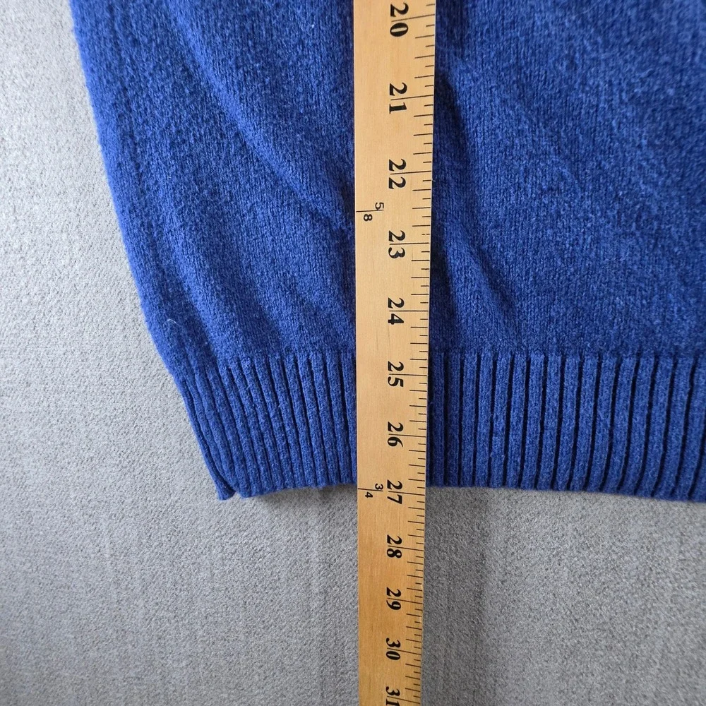 Gap Sweater Mens XXL Blue Crewneck Knit Long Sleeve Ribbed Trim